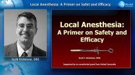 Local Anesthesia - A Primer on Safety and Efficacy Webinar Thumbnail